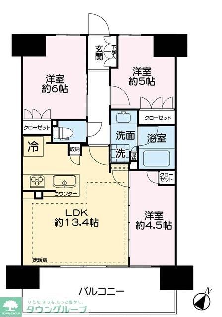 ブランシエラ四街道駅前の物件間取画像