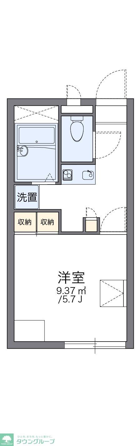 レオパレス王子台　壱番館の物件間取画像