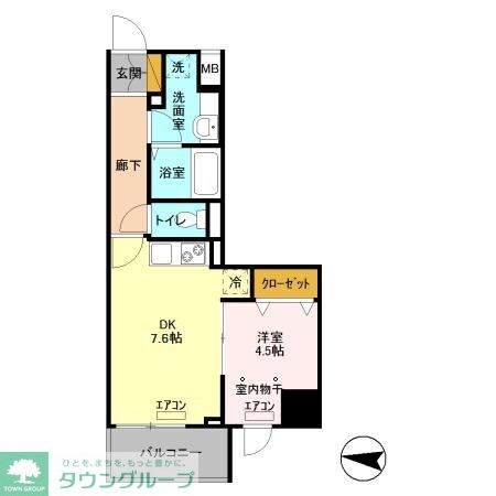 フェリスコートの物件間取画像