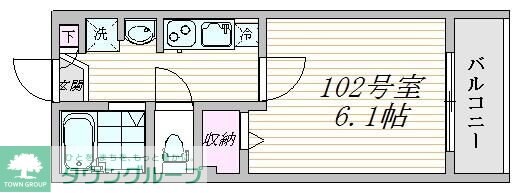 エスタシア小岩の物件間取画像