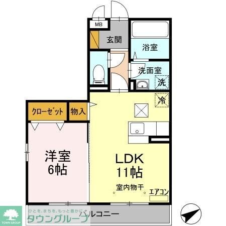 ブランシュール　Bの物件間取画像