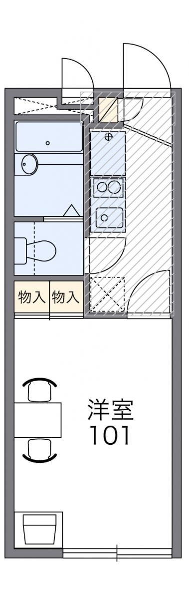 レオパレスガーデンの物件間取画像