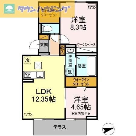 ルアナハイムの物件間取画像