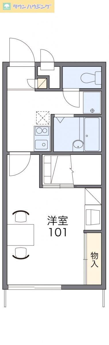 レオパレスリバーパーク花見川の物件間取画像