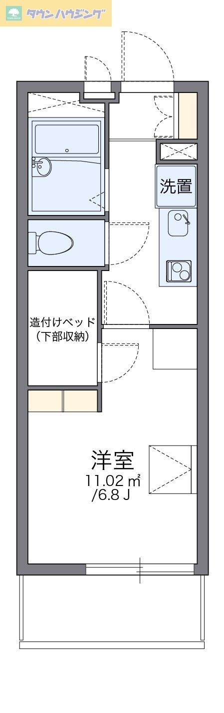 レオパレスＫｏｓｍｏｓの物件間取画像