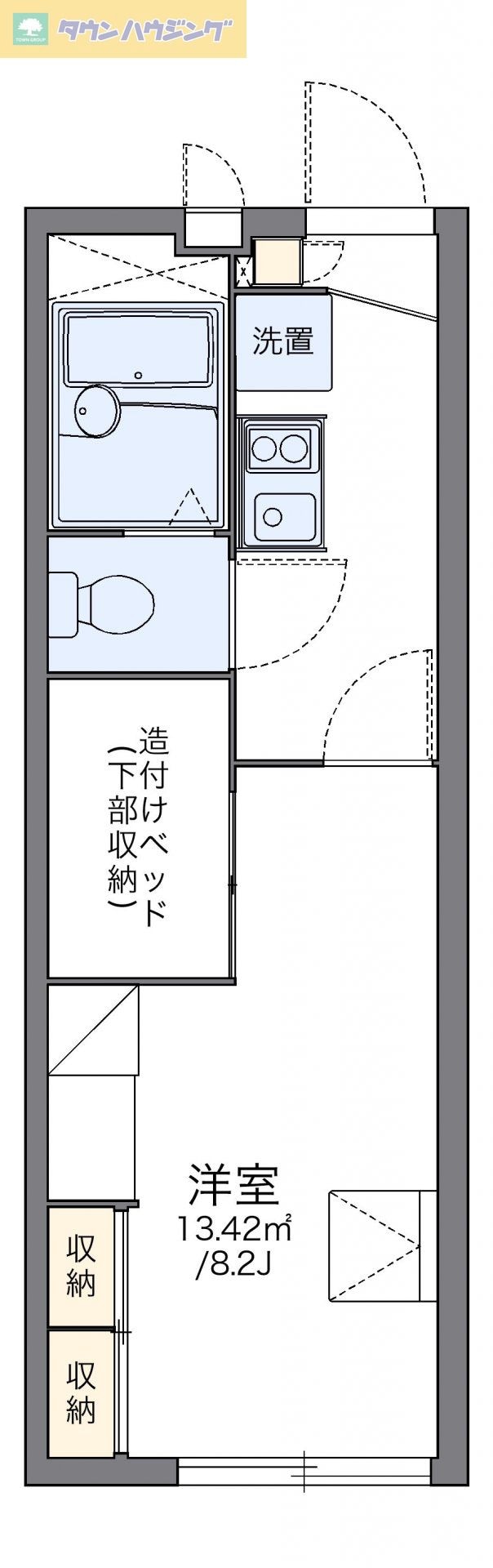 レオパレスフリーダムの物件間取画像