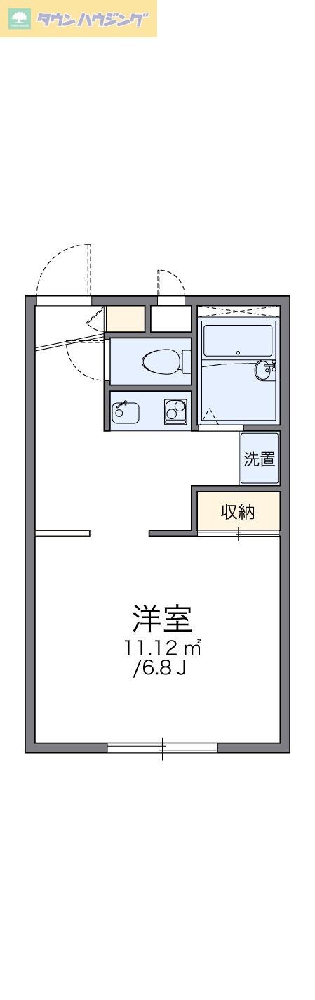 レオパレスクレストＤの物件間取画像