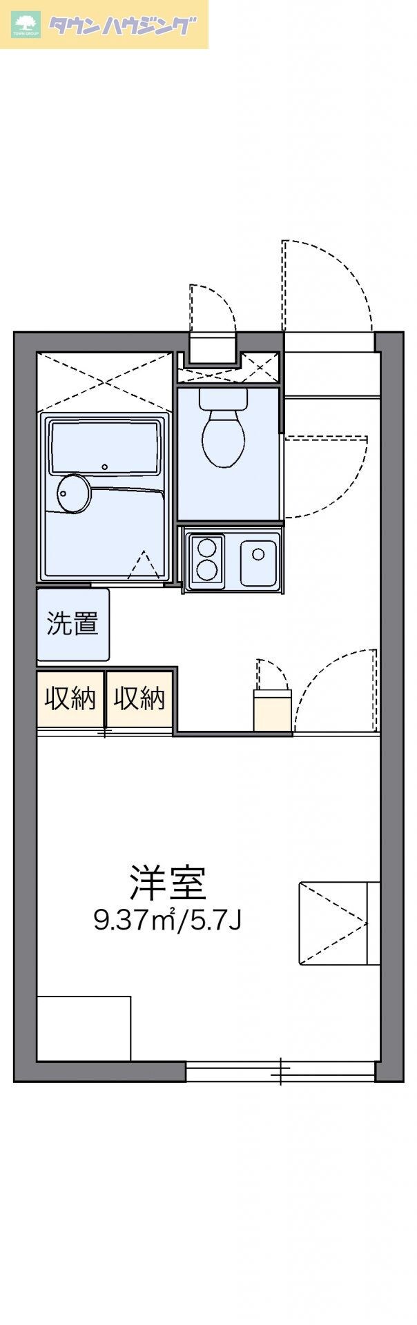 レオパレスしらさぎの物件間取画像