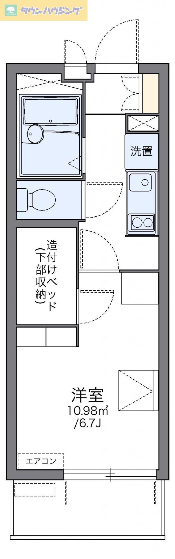 レオパレスクローバーの物件間取画像