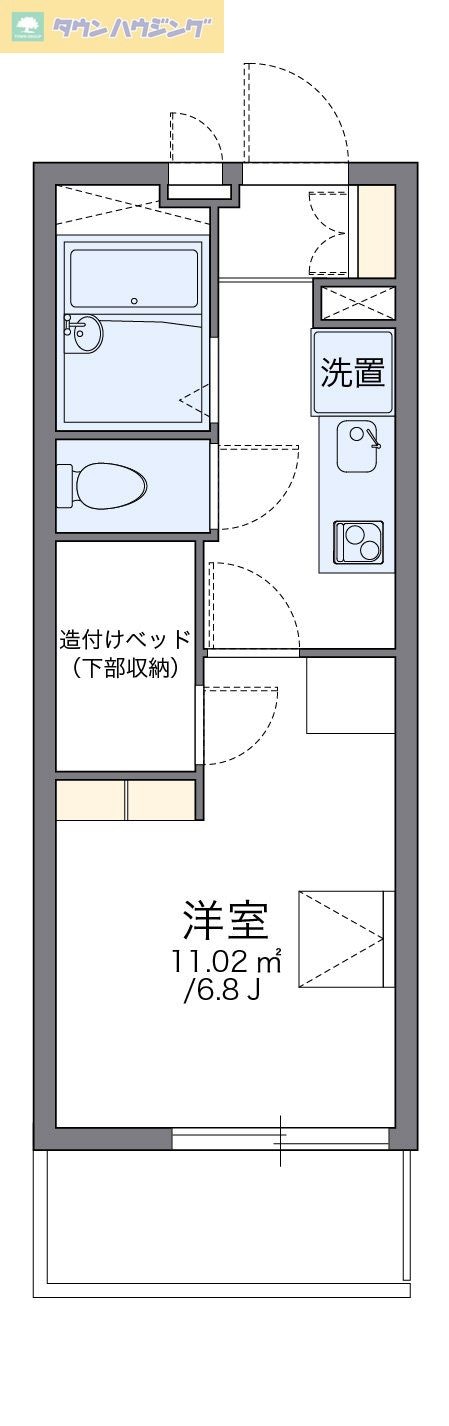 レオパレスみどりIIIの物件間取画像