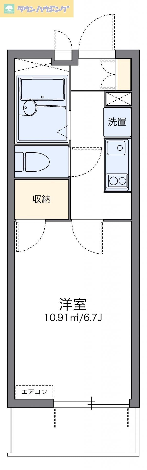 レオパレスサンヴィレッジの物件間取画像