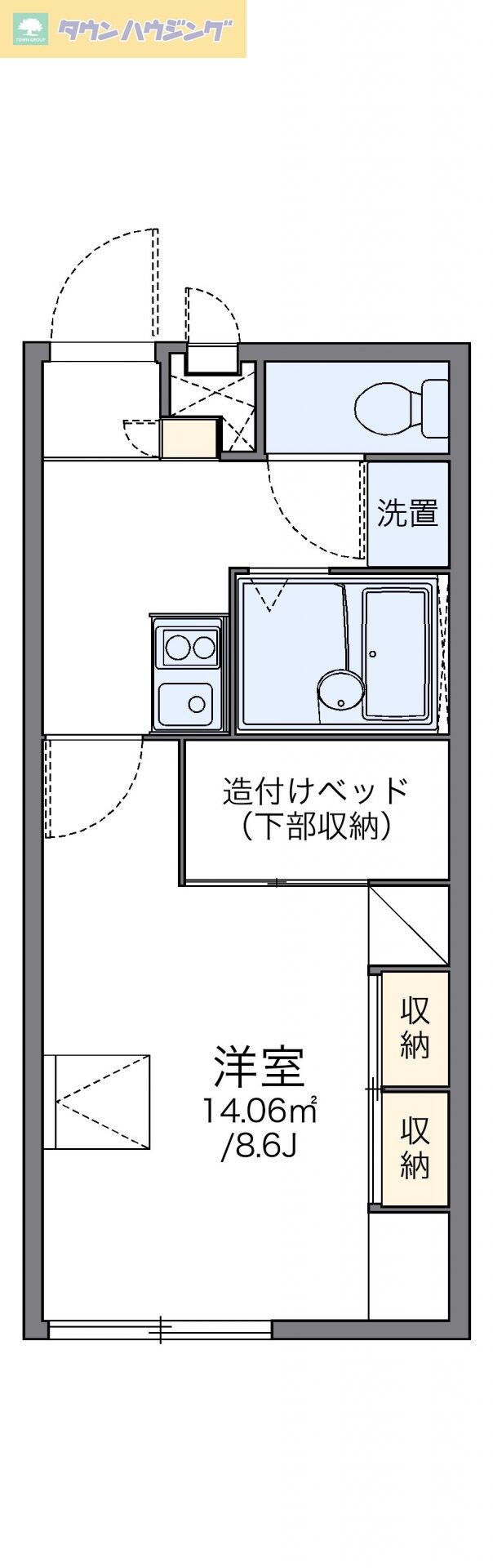 レオパレスシャトーＡの物件間取画像