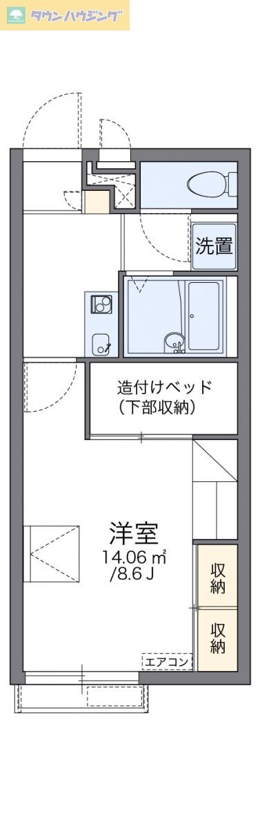 レオパレスサンサーラの物件間取画像