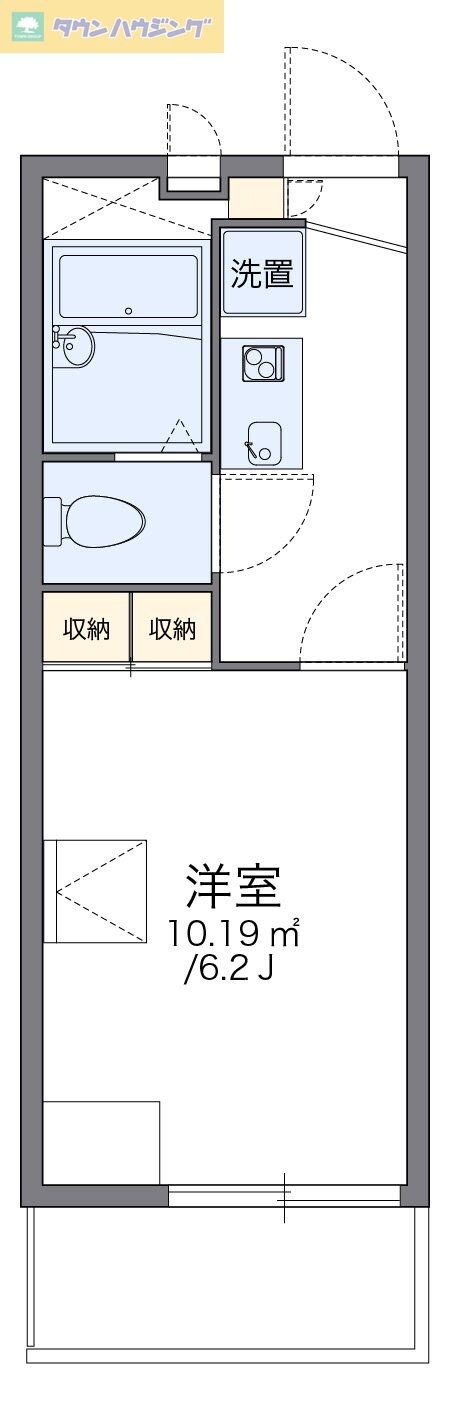 レオパレスエクセル道場北の物件間取画像