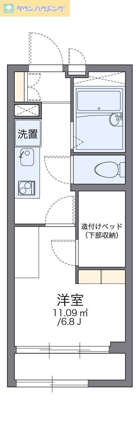 レオパレスアーバン貮番館の物件間取画像