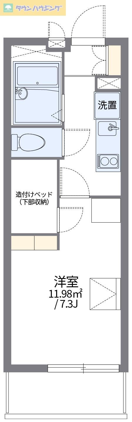 レオパレスＹＵＭＥの物件間取画像