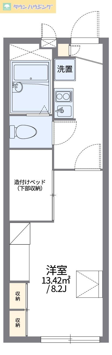 レオパレスリトルガーデンの物件間取画像