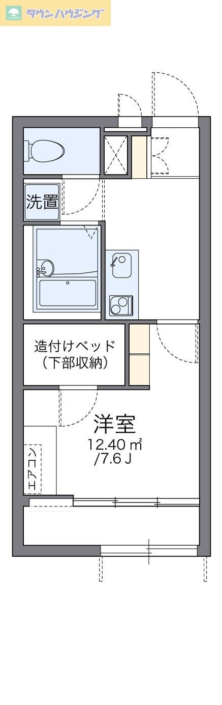 レオパレスコージー幕張の物件間取画像