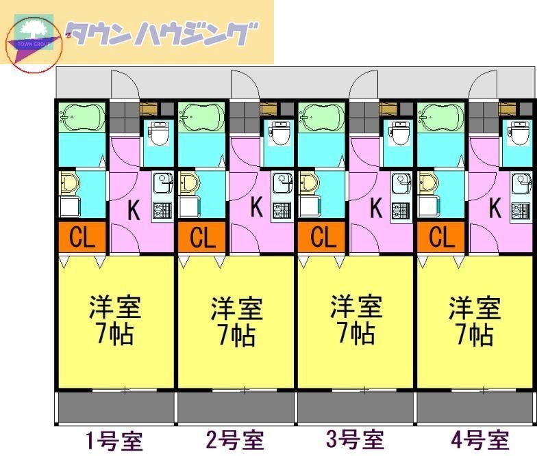 仮）大森町共同住宅の物件間取画像