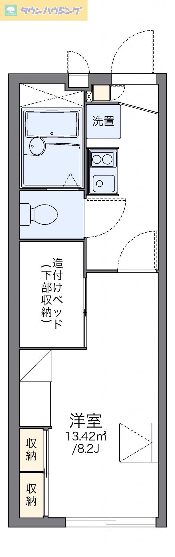 レオパレスヴィラ　ステップインの物件間取画像