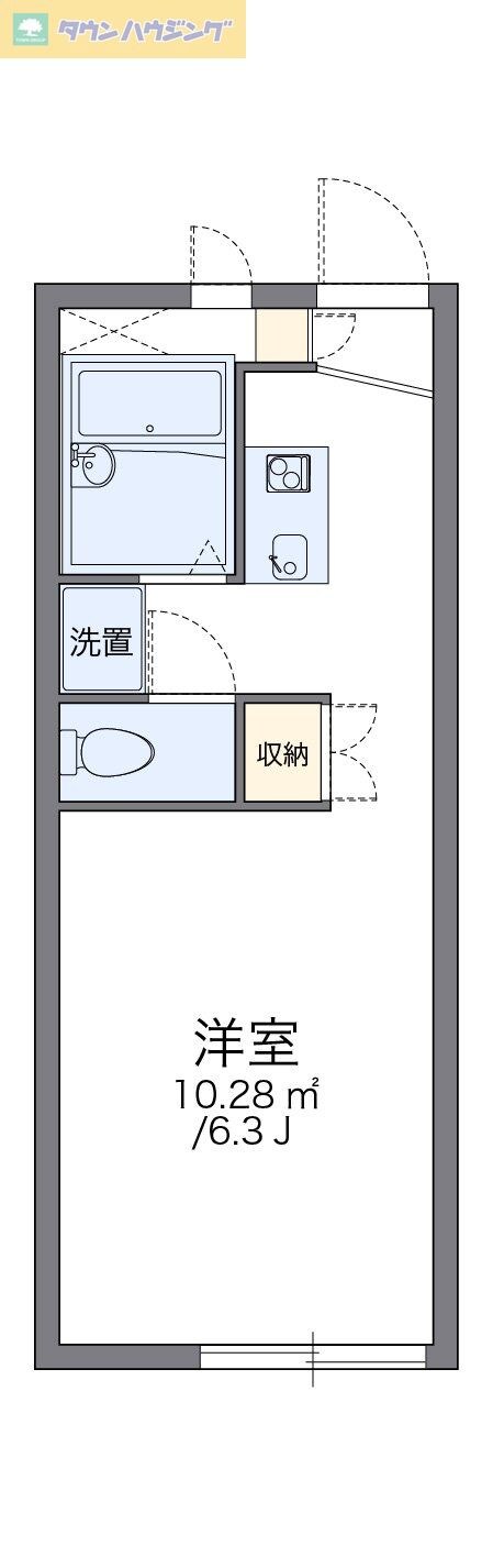 レオパレスコンフォート稲荷町の物件間取画像