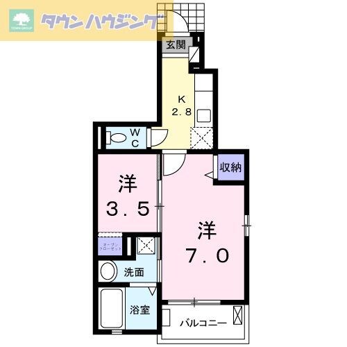 グランシャリオ２の物件間取画像