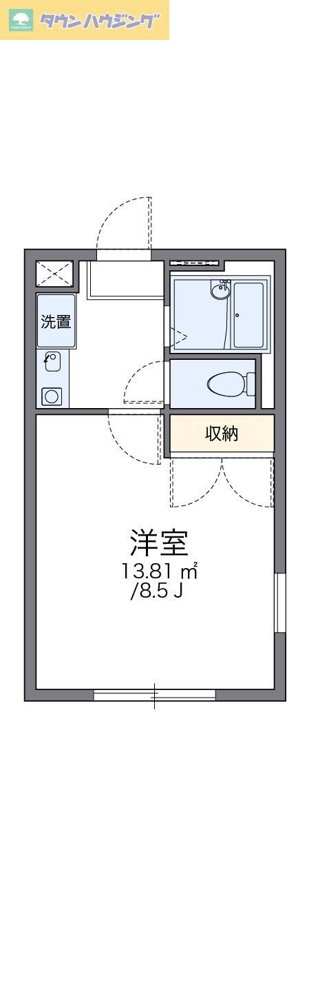 レオパレスリバーテラスの物件間取画像