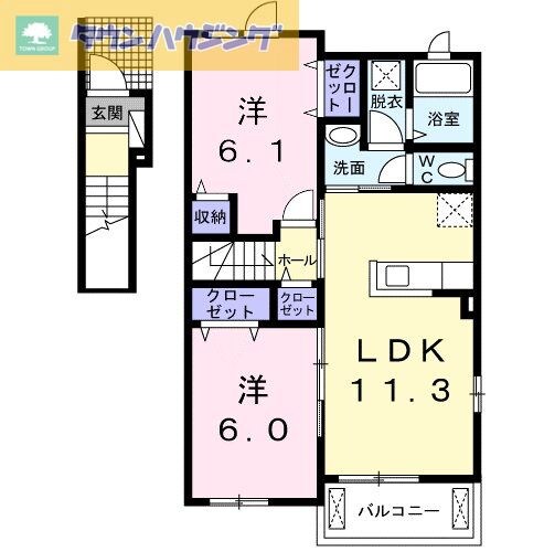 スカイヒルズIVの物件間取画像