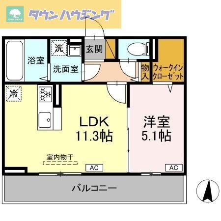 タイムズ・スクエアＶ　Oneの物件間取画像