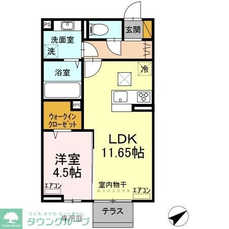 クレスト都賀の物件間取画像