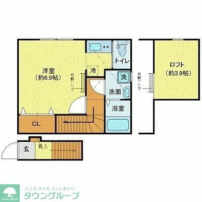 ウィング・ジムコＡ棟の物件間取画像