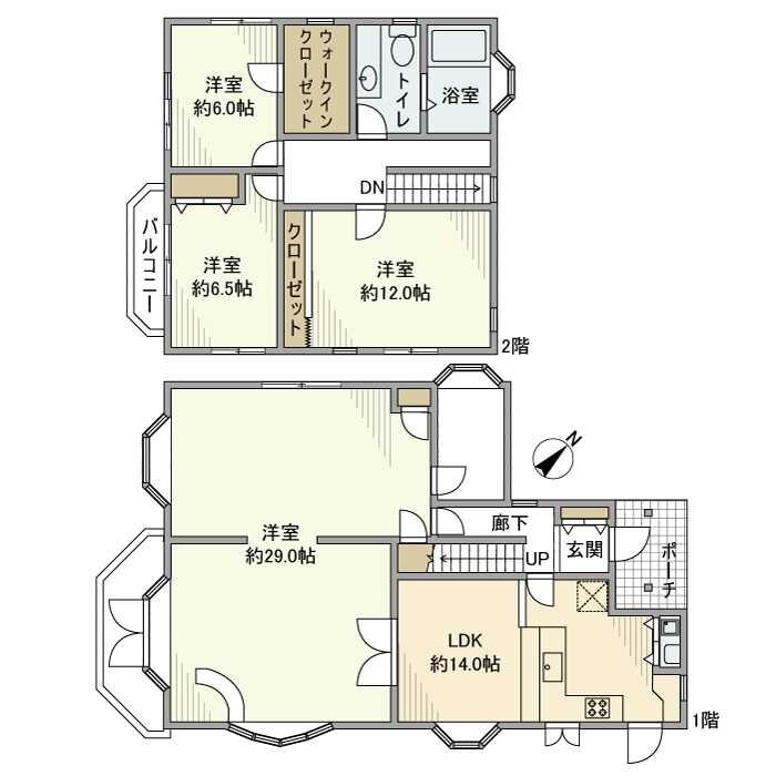 玉造戸建の物件間取画像