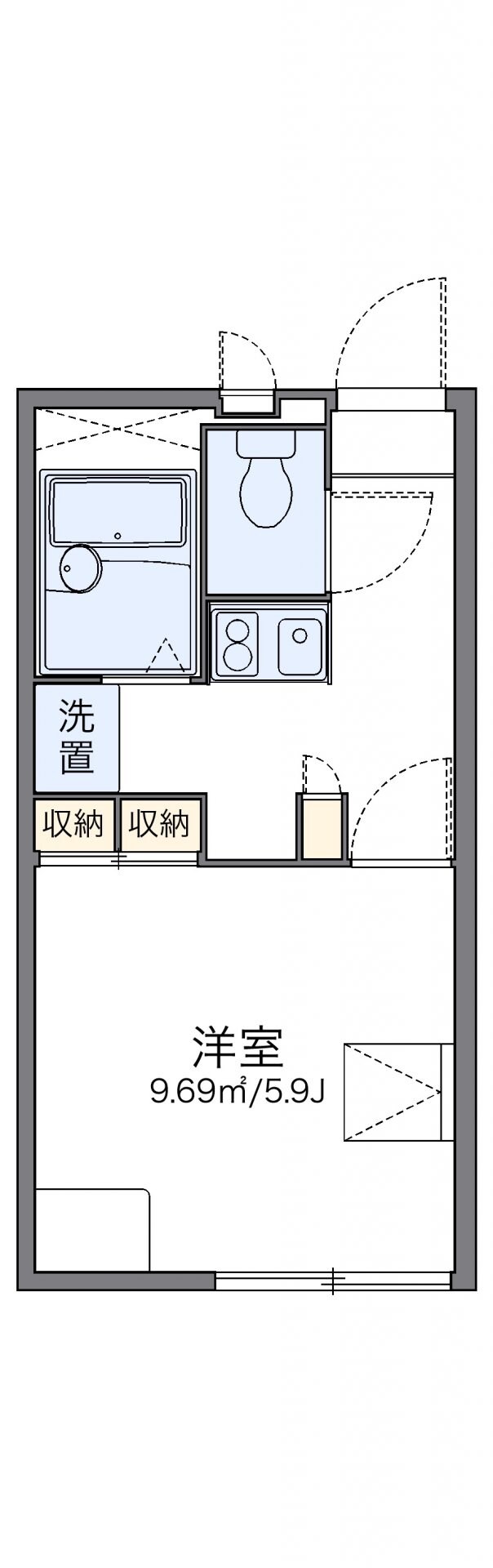 レオパレスアムールの物件間取画像