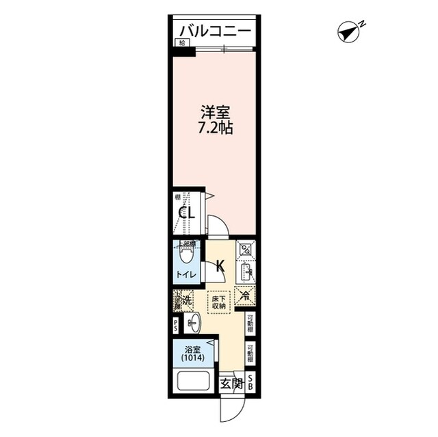 エクセラン馬橋westの物件間取画像