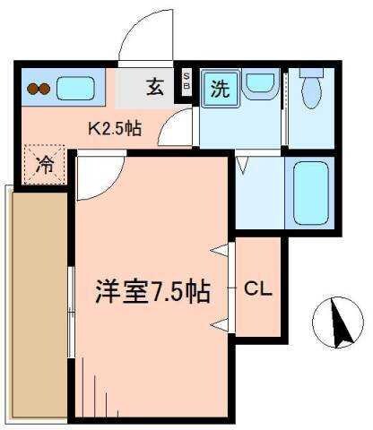 クレシア北松戸の物件間取画像