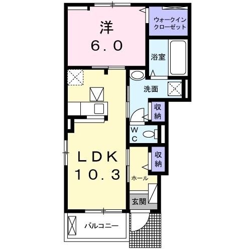 ネオエステルナＡの物件間取画像