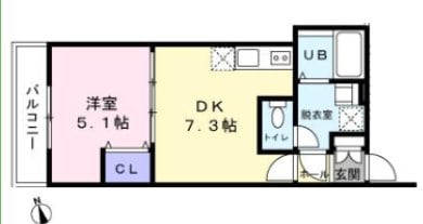 apartamento アリビオの物件間取画像