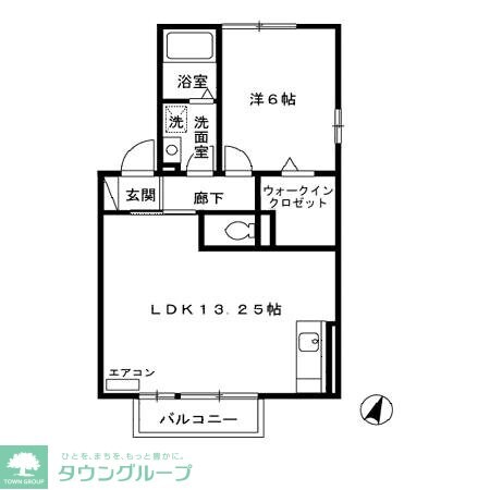 カームヒルズ　ＡＢの物件間取画像