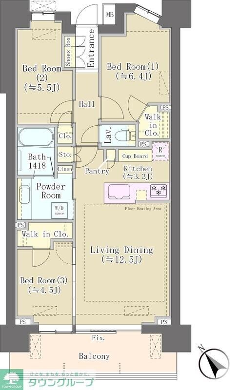 パークホームズ柏あけぼの二丁目の物件間取画像