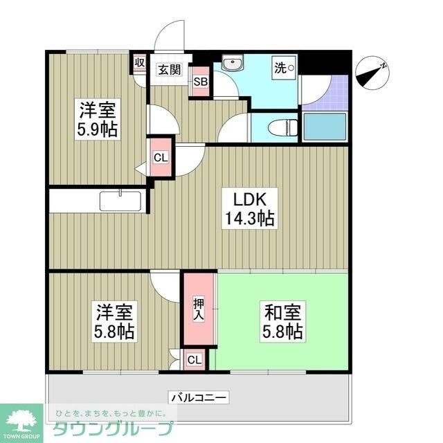 ウィンベル深野の物件間取画像