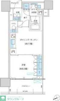 パークシティ柏の葉キャンパス　ザ・ゲートタワー　ウエストの物件間取画像