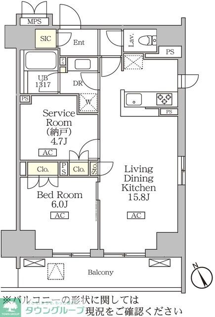 リーフシティ市川　ザ・レジデンスの物件間取画像