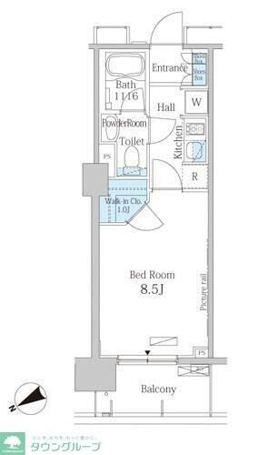 パークアクシス西船橋本郷町の物件間取画像