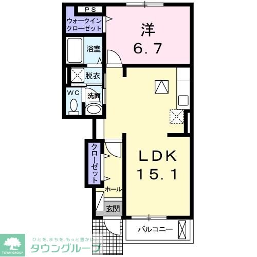 クレメントヴィラ　Ａの物件間取画像