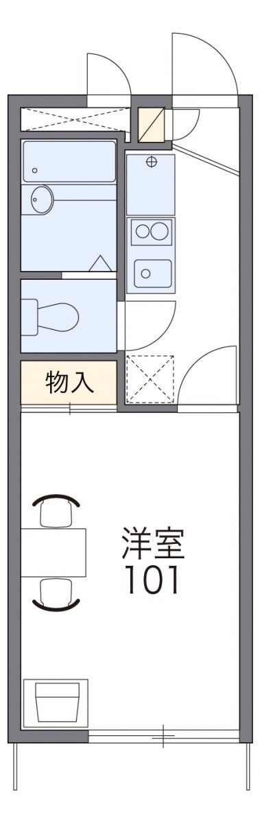 レオパレスルミエールの物件間取画像