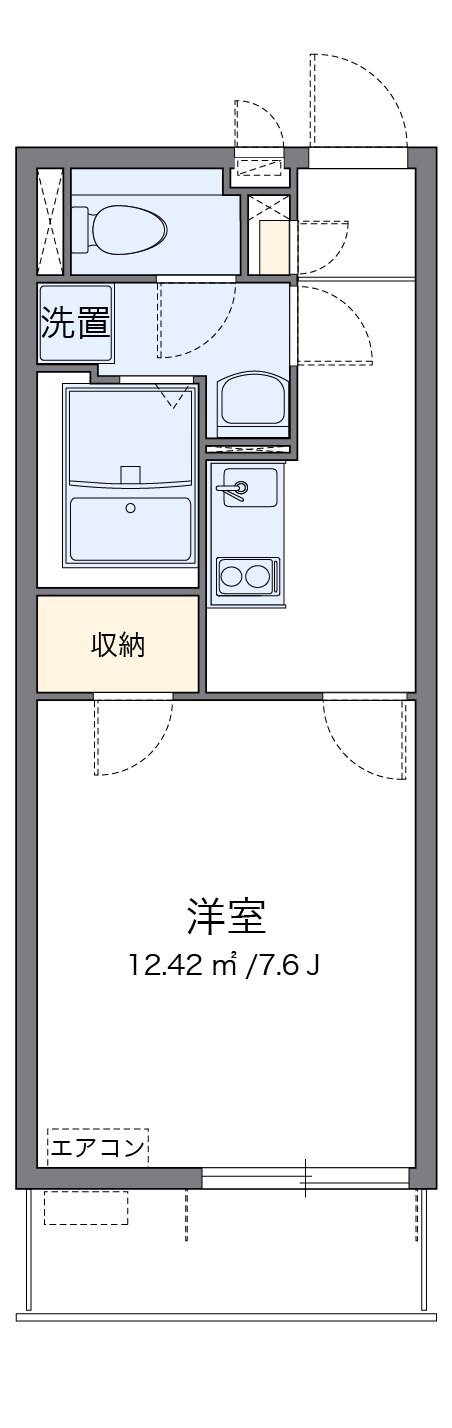 クレイノウィステリアの物件間取画像