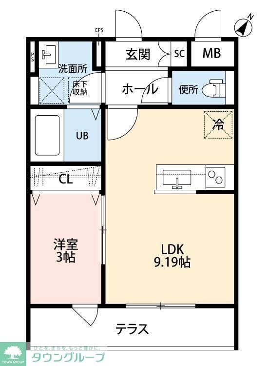 リーブルファイン八潮南川崎２号棟の物件間取画像