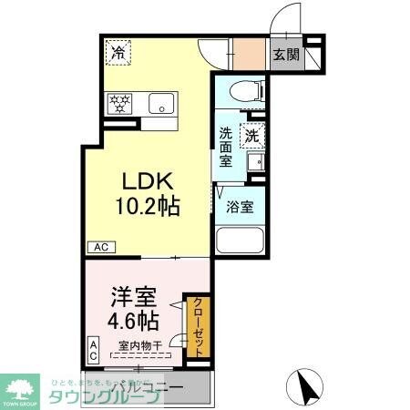 セレスティア皿沼の物件間取画像