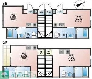 ベレガンス鷹之台IIB棟の物件間取画像