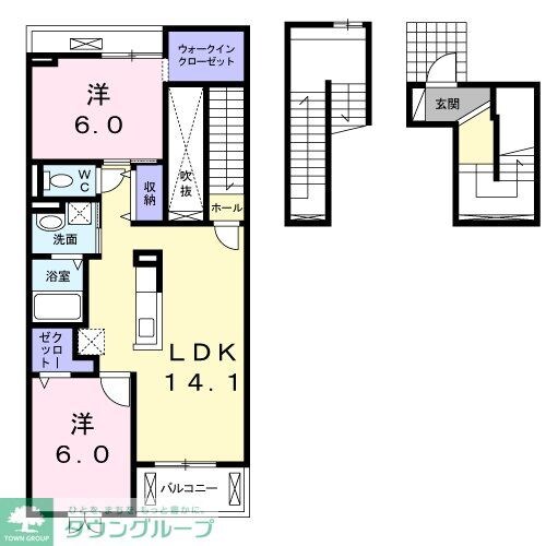 ガーデンヒルズの物件間取画像